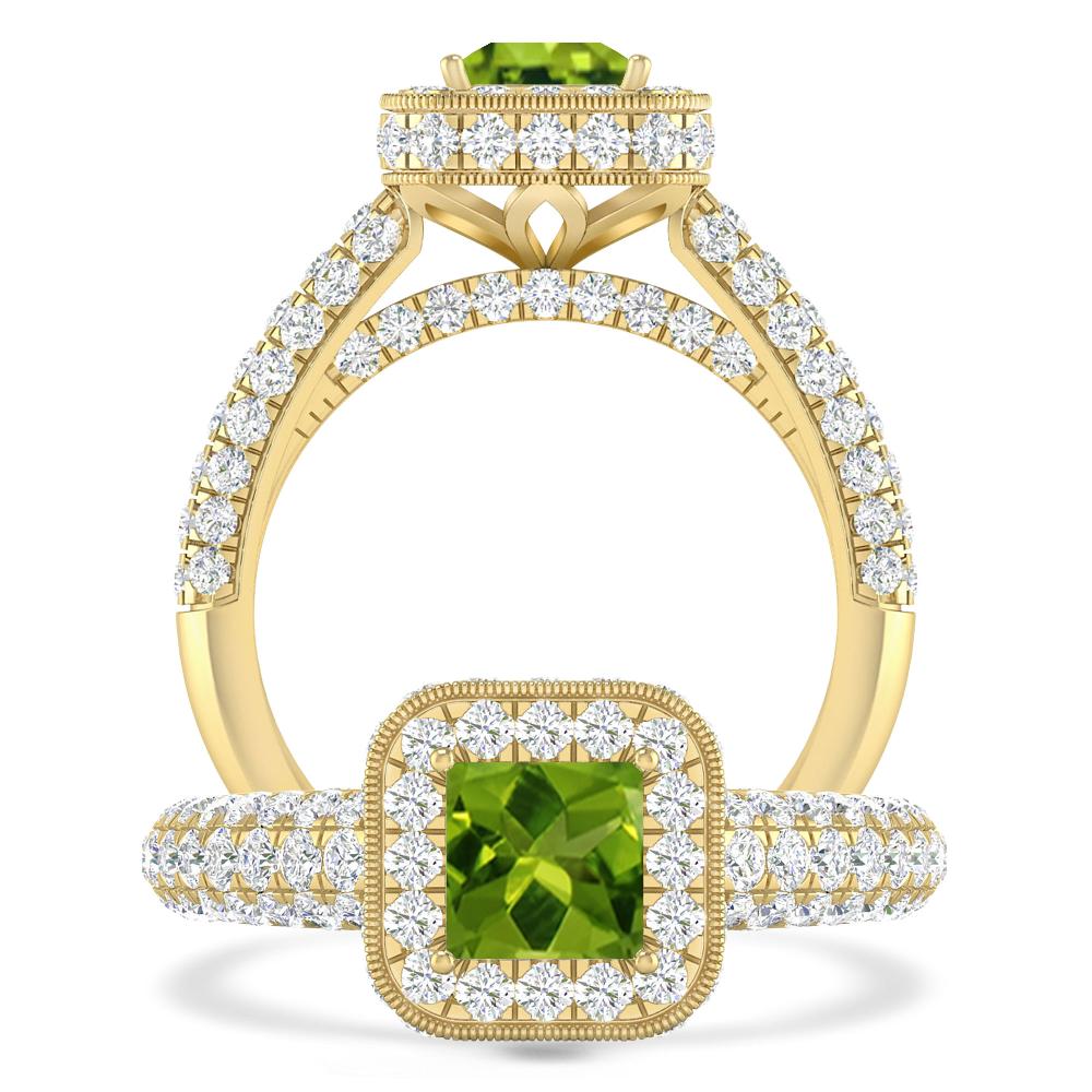 Yellow Gold - Peridot