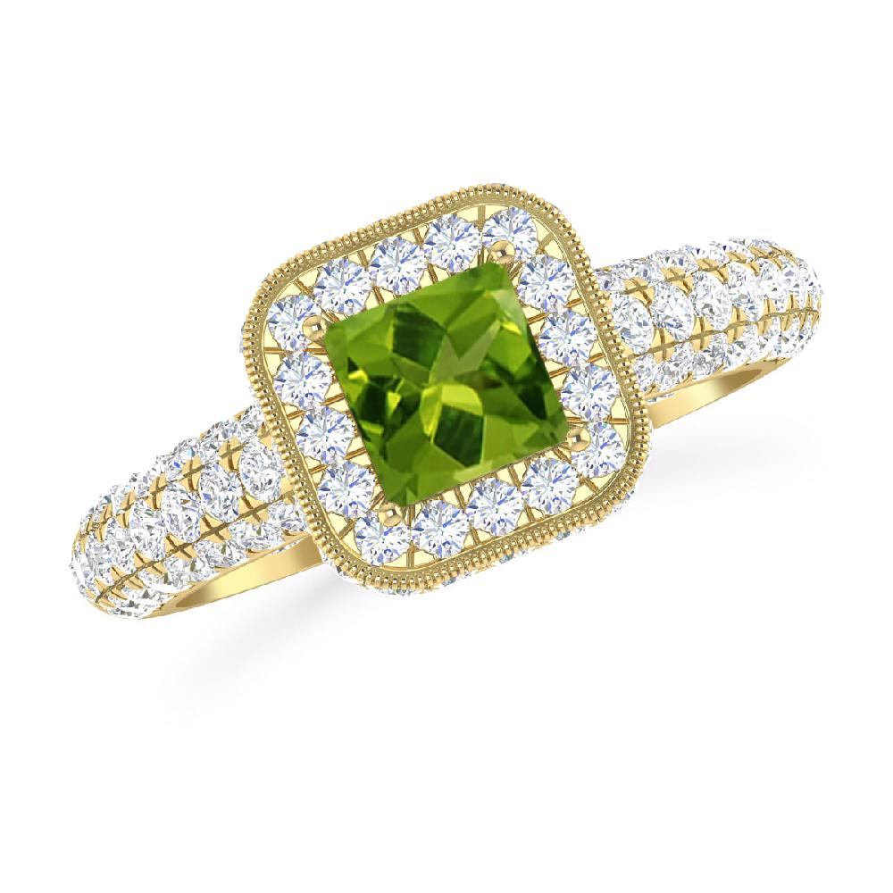 Yellow Gold - Peridot