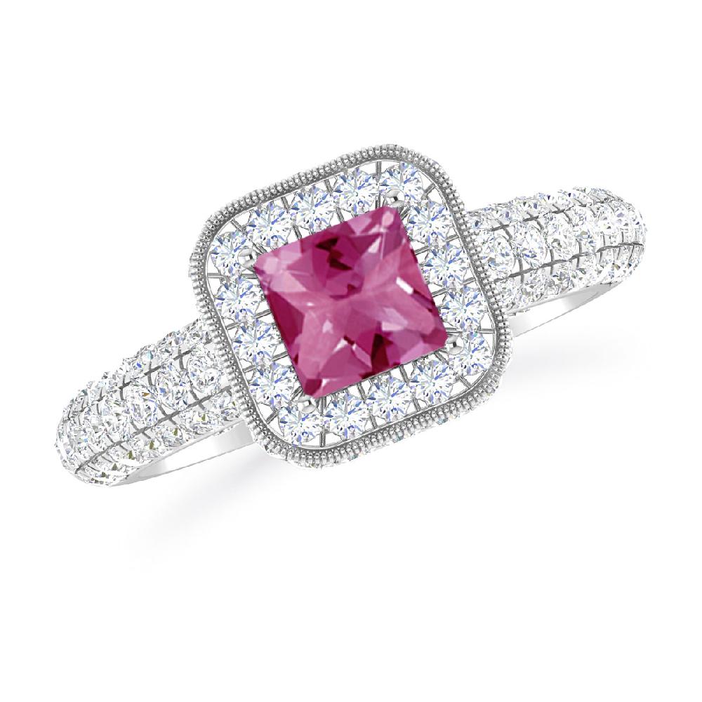 White Gold - Pink Tourmaline