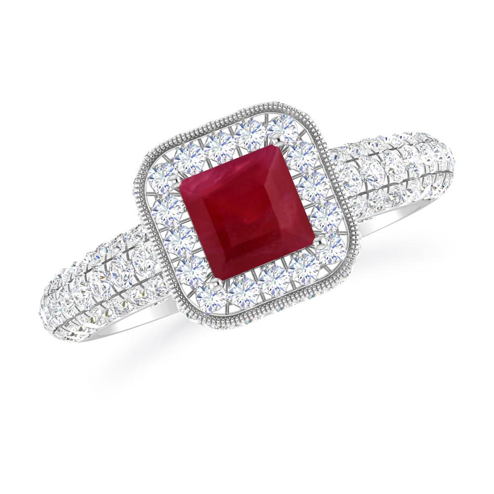 White Gold - Ruby