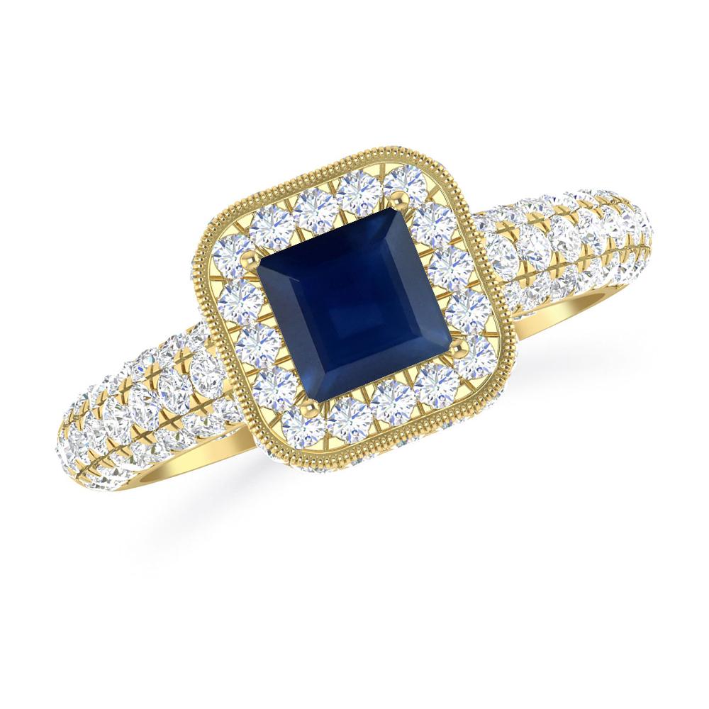 Yellow Gold - Sapphire