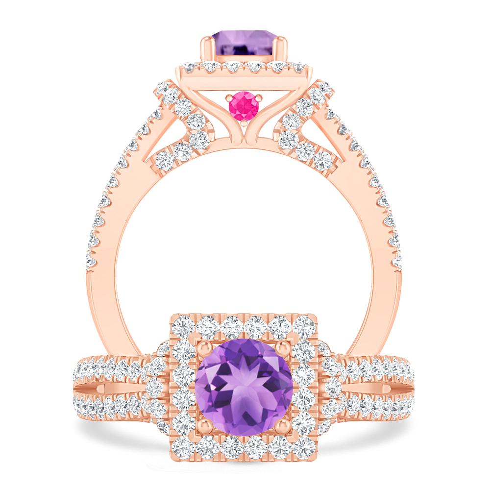 Rose Gold - Amethyst