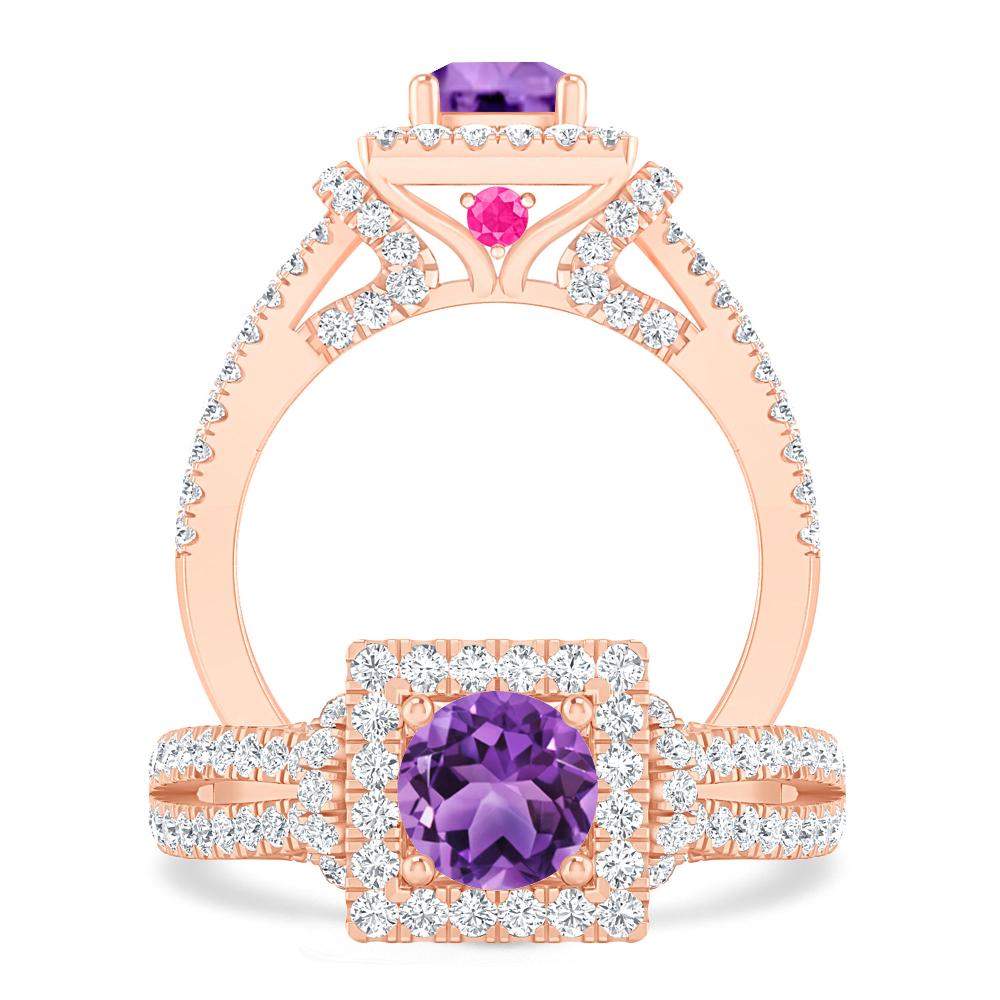 Rose Gold - Amethyst