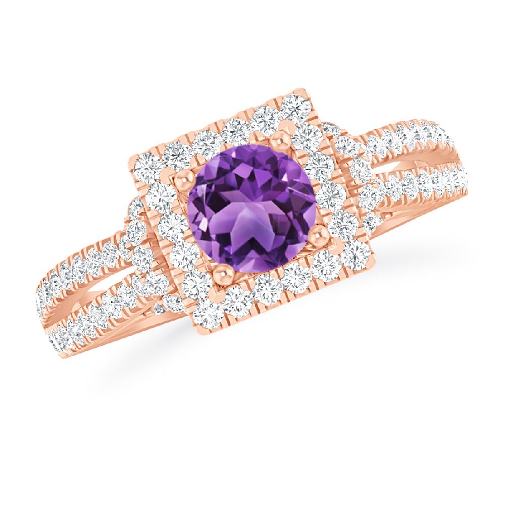 Rose Gold - Amethyst