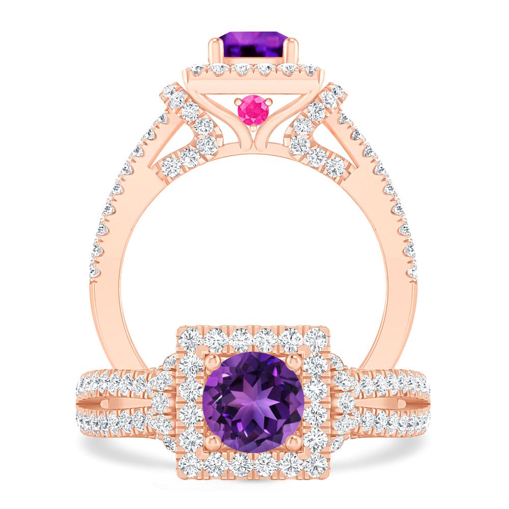 Rose Gold - Amethyst