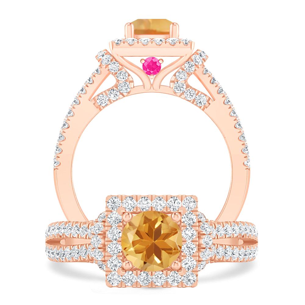 Rose Gold - Citrine