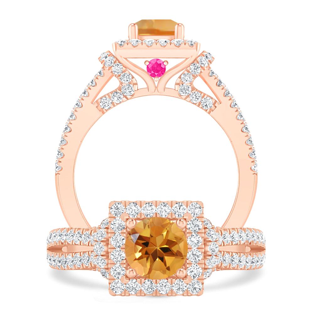 Rose Gold - Citrine