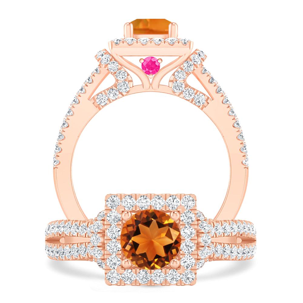 Rose Gold - Citrine