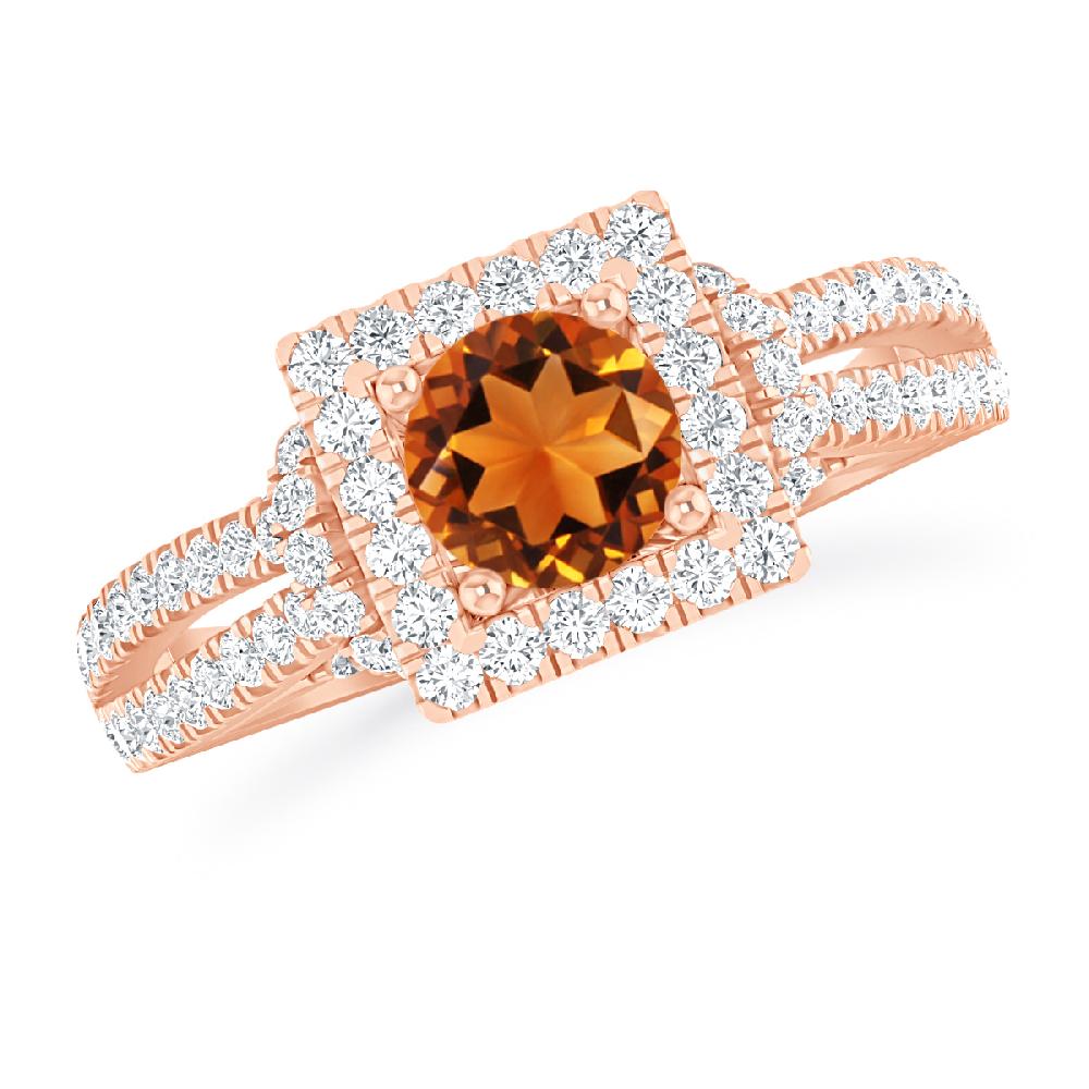 Rose Gold - Citrine