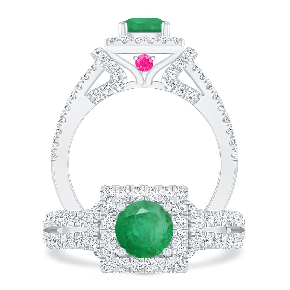 White Gold - Emerald