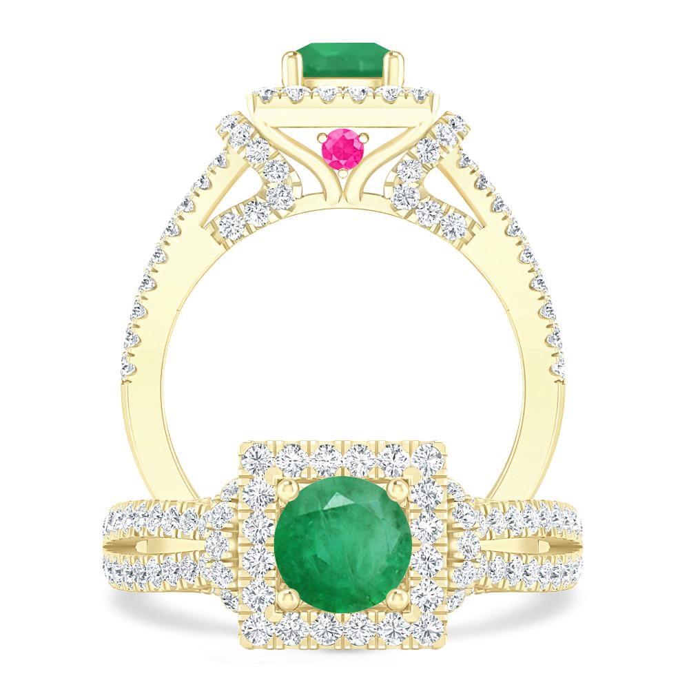 Yellow Gold - Emerald