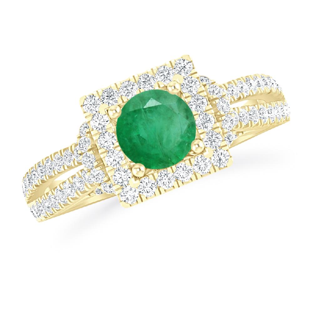 Yellow Gold - Emerald