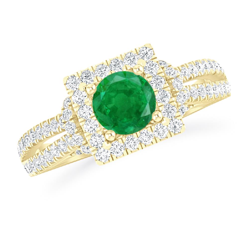 Yellow Gold - Emerald