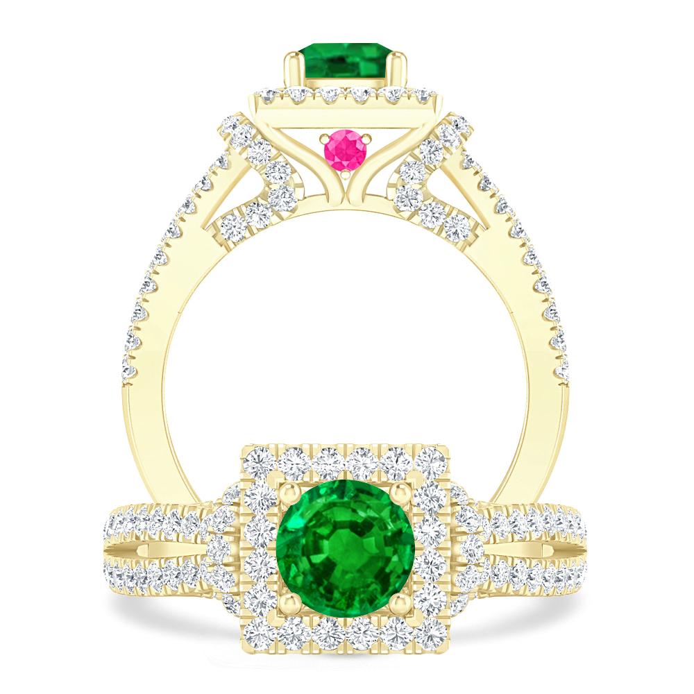 Yellow Gold - Emerald