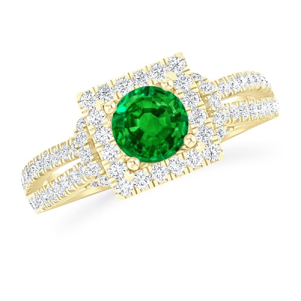 Yellow Gold - Emerald