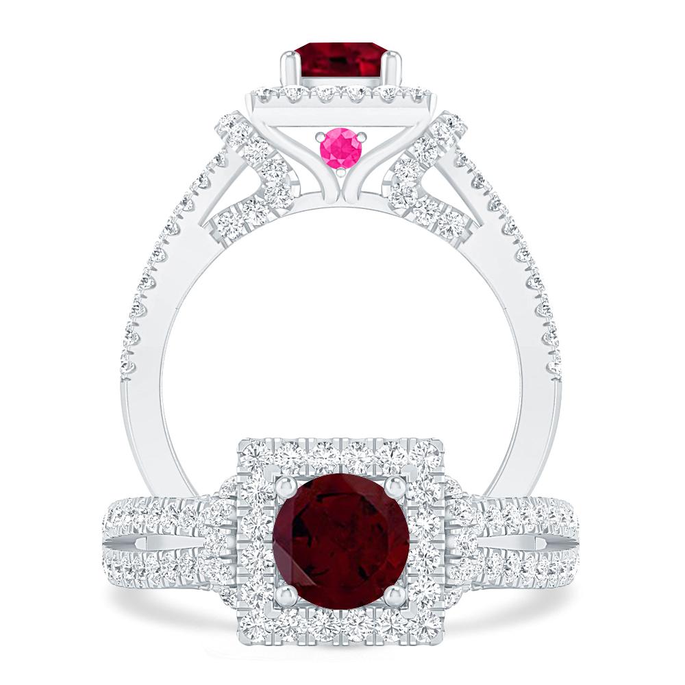 White Gold - Garnet