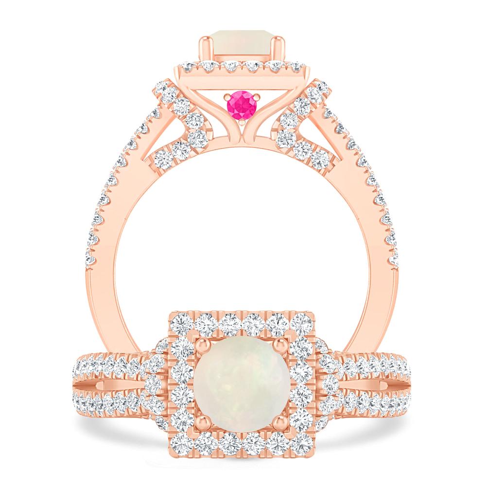 Rose Gold - Opal