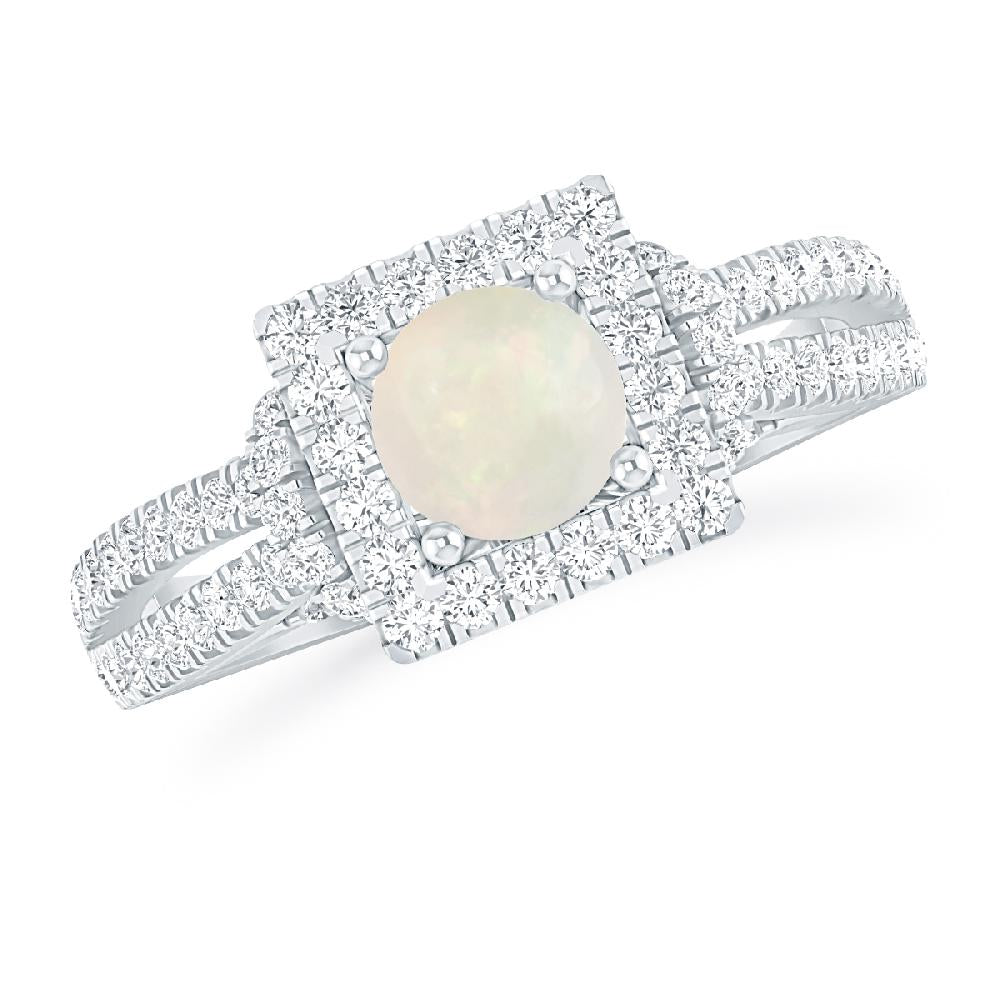 White Gold - Opal