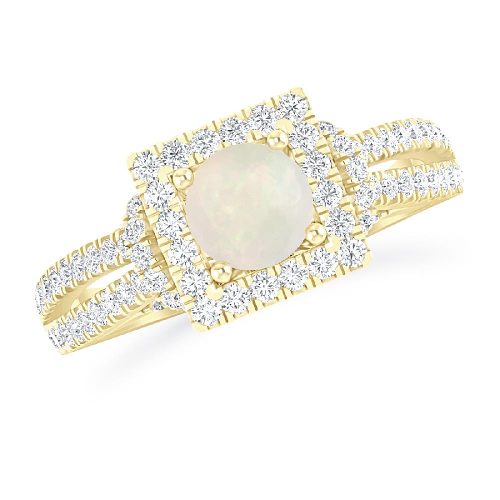 Yellow Gold - Opal