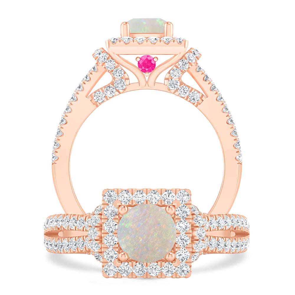 Rose Gold - Opal