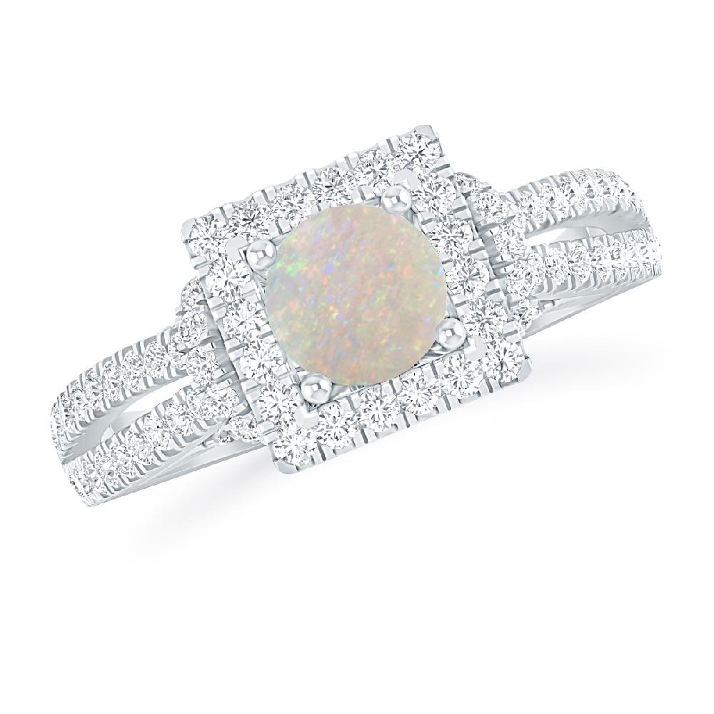 White Gold - Opal