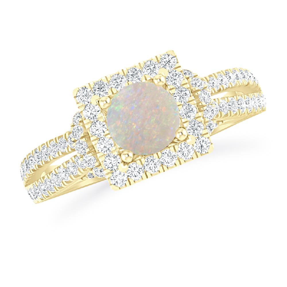 Yellow Gold - Opal