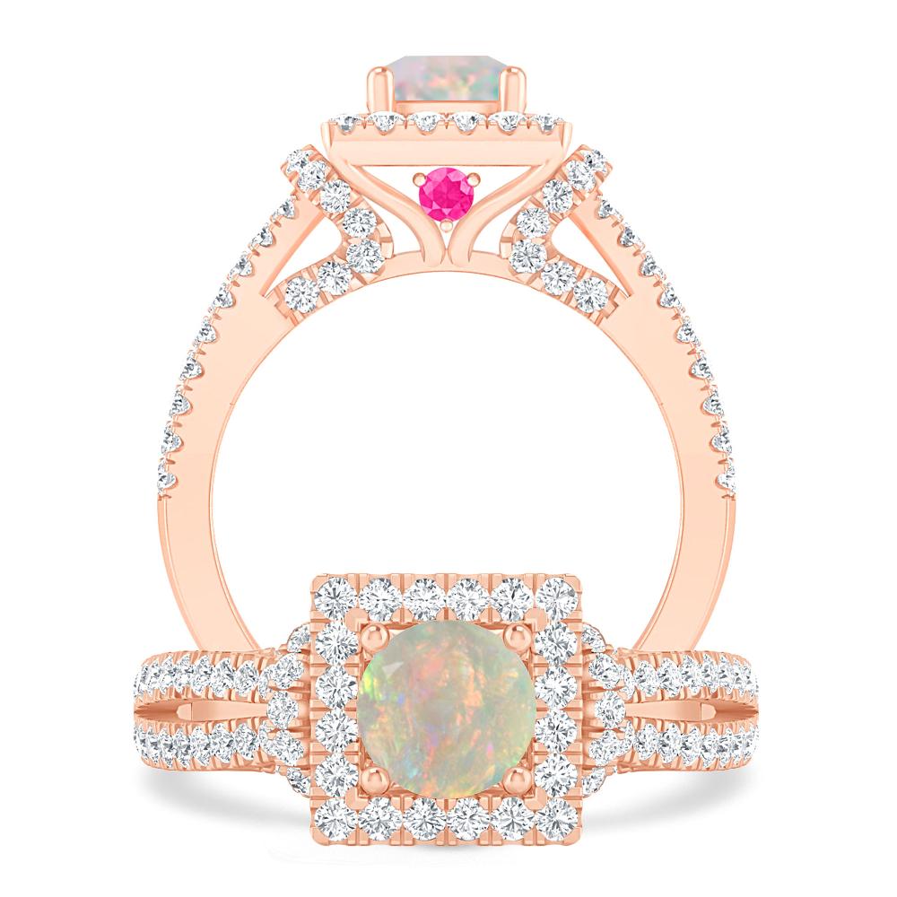 Rose Gold - Opal