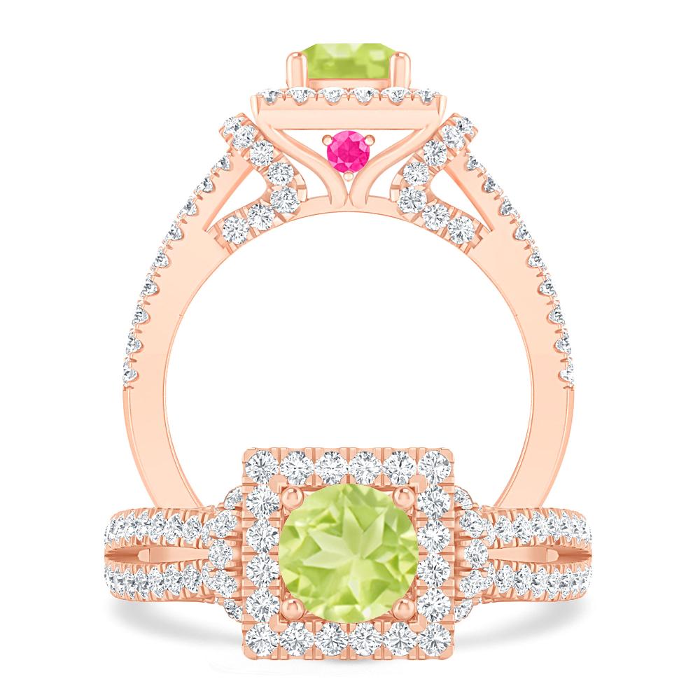 Rose Gold - Peridot