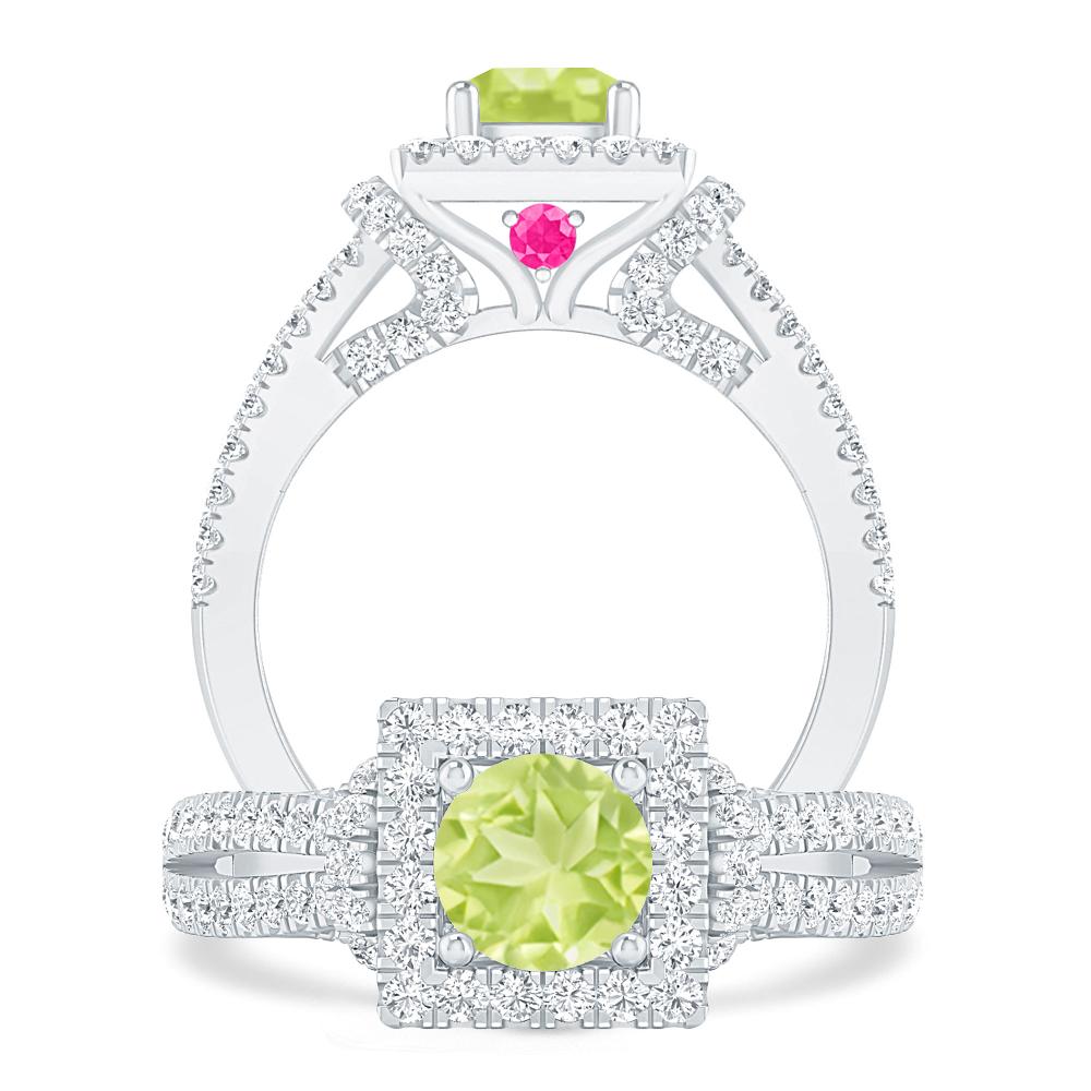 White Gold - Peridot