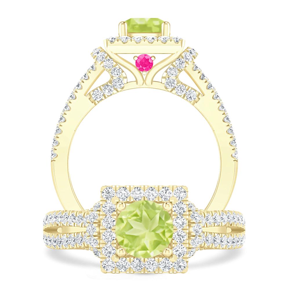 Yellow Gold - Peridot