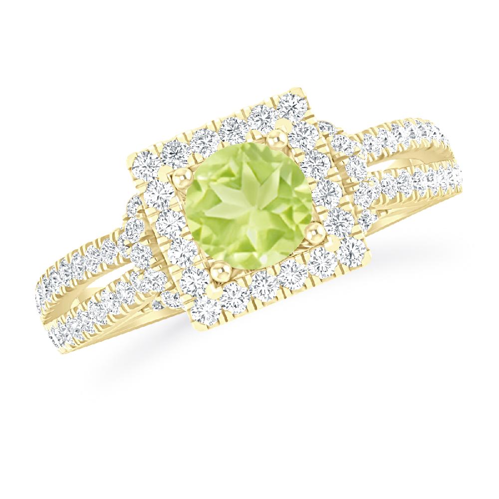 Yellow Gold - Peridot