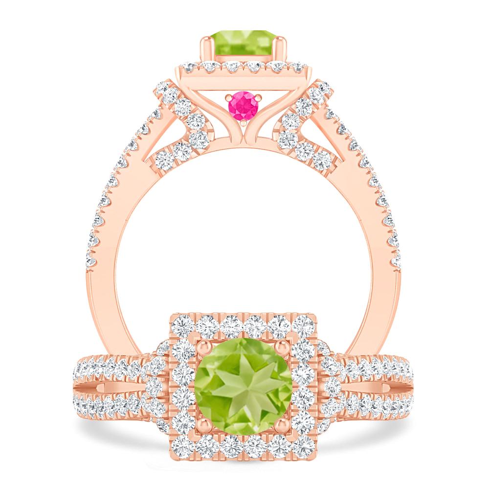 Rose Gold - Peridot