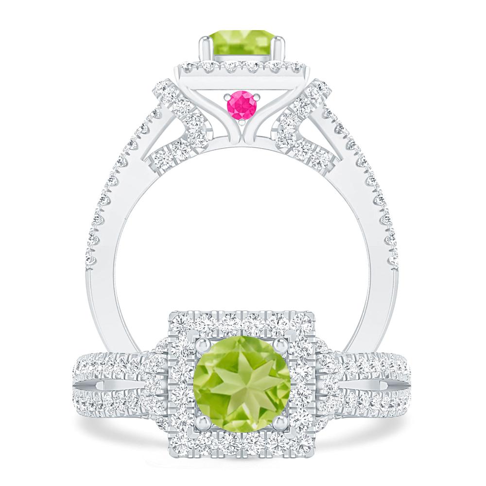 White Gold - Peridot