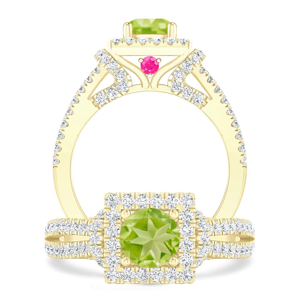 Yellow Gold - Peridot