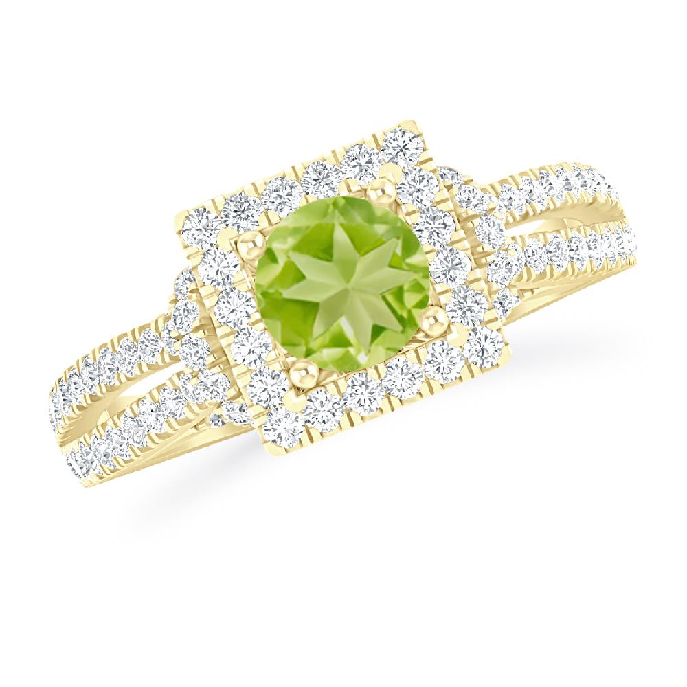 Yellow Gold - Peridot