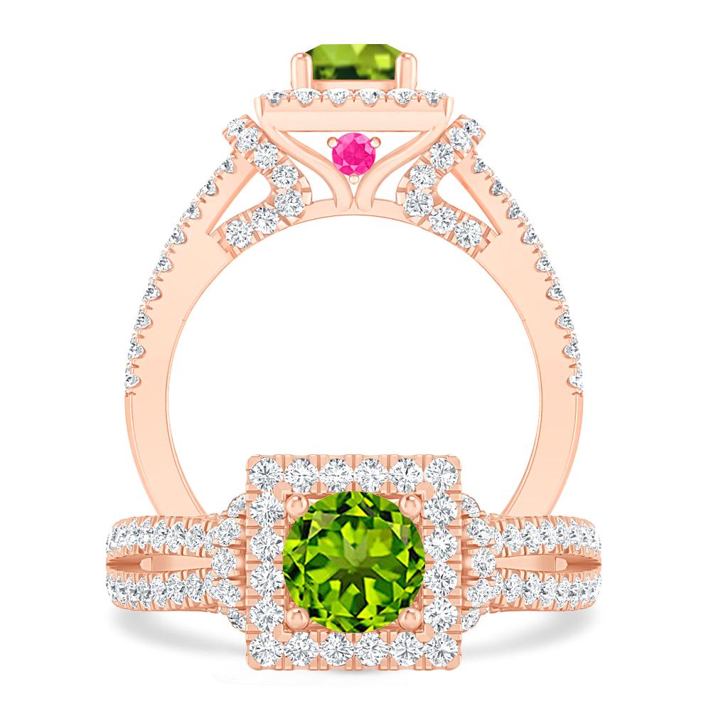 Rose Gold - Peridot