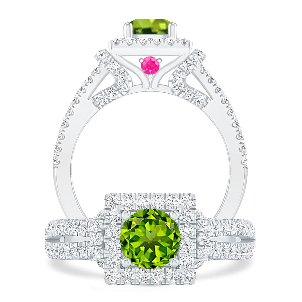 White Gold - Peridot