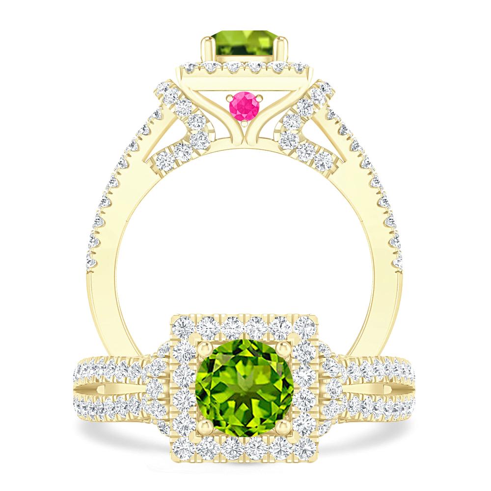 Yellow Gold - Peridot