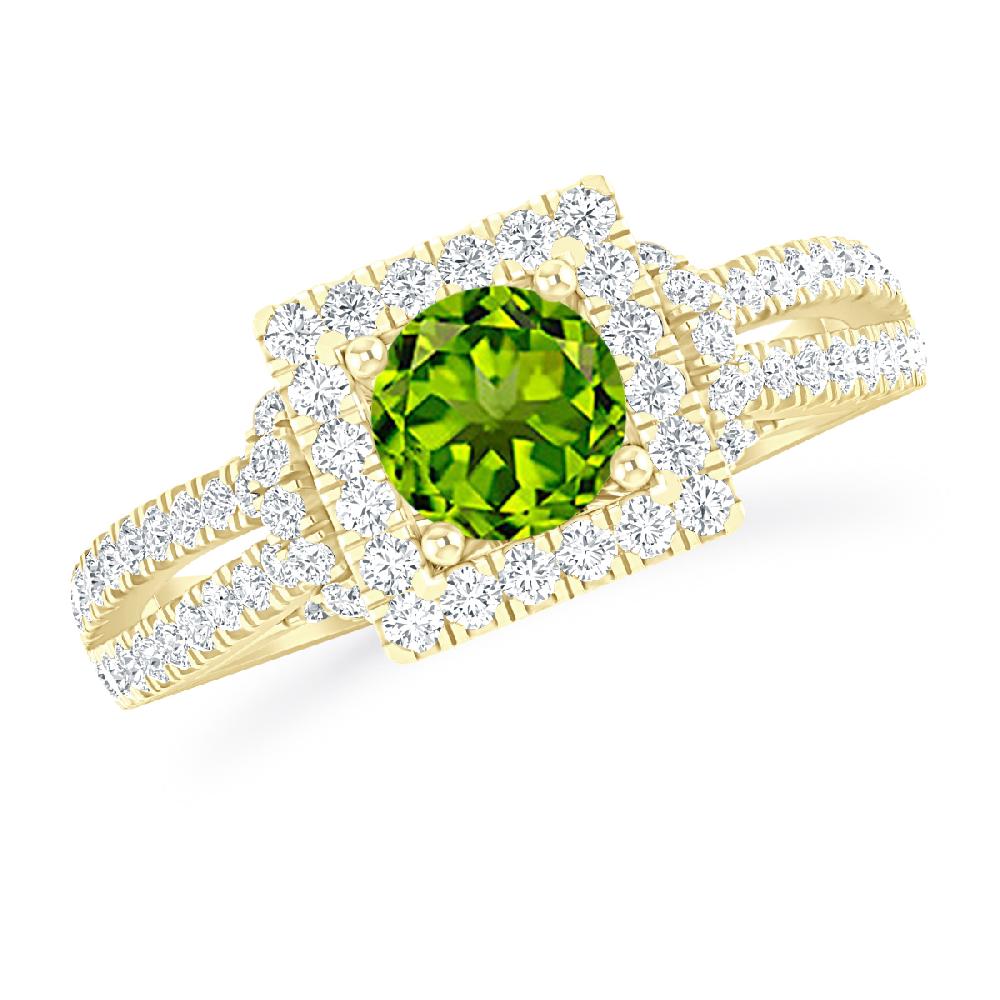 Yellow Gold - Peridot