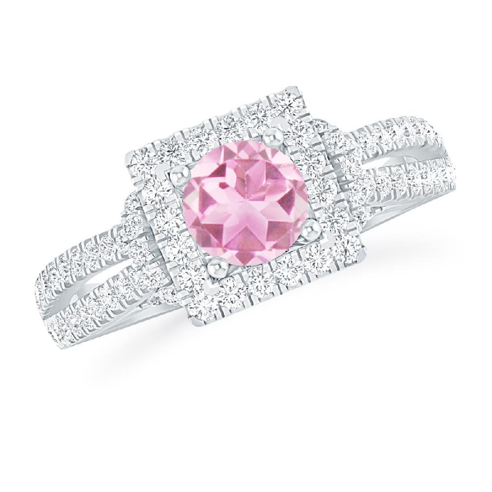 White Gold - Pink Tourmaline