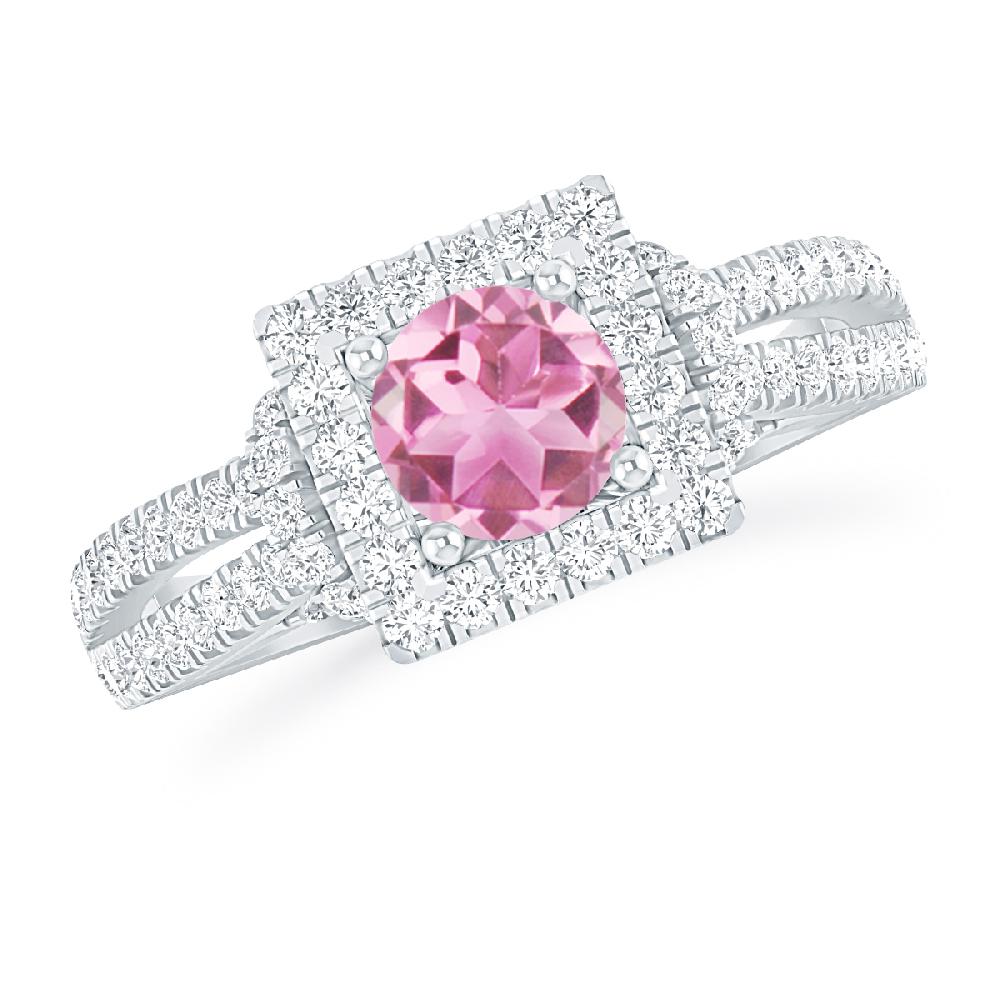 White Gold - Pink Tourmaline