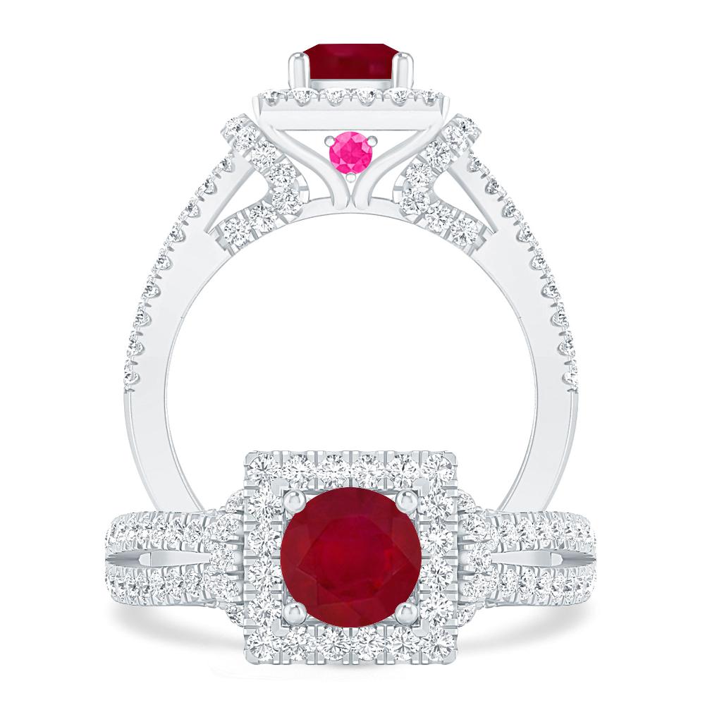 White Gold - Ruby