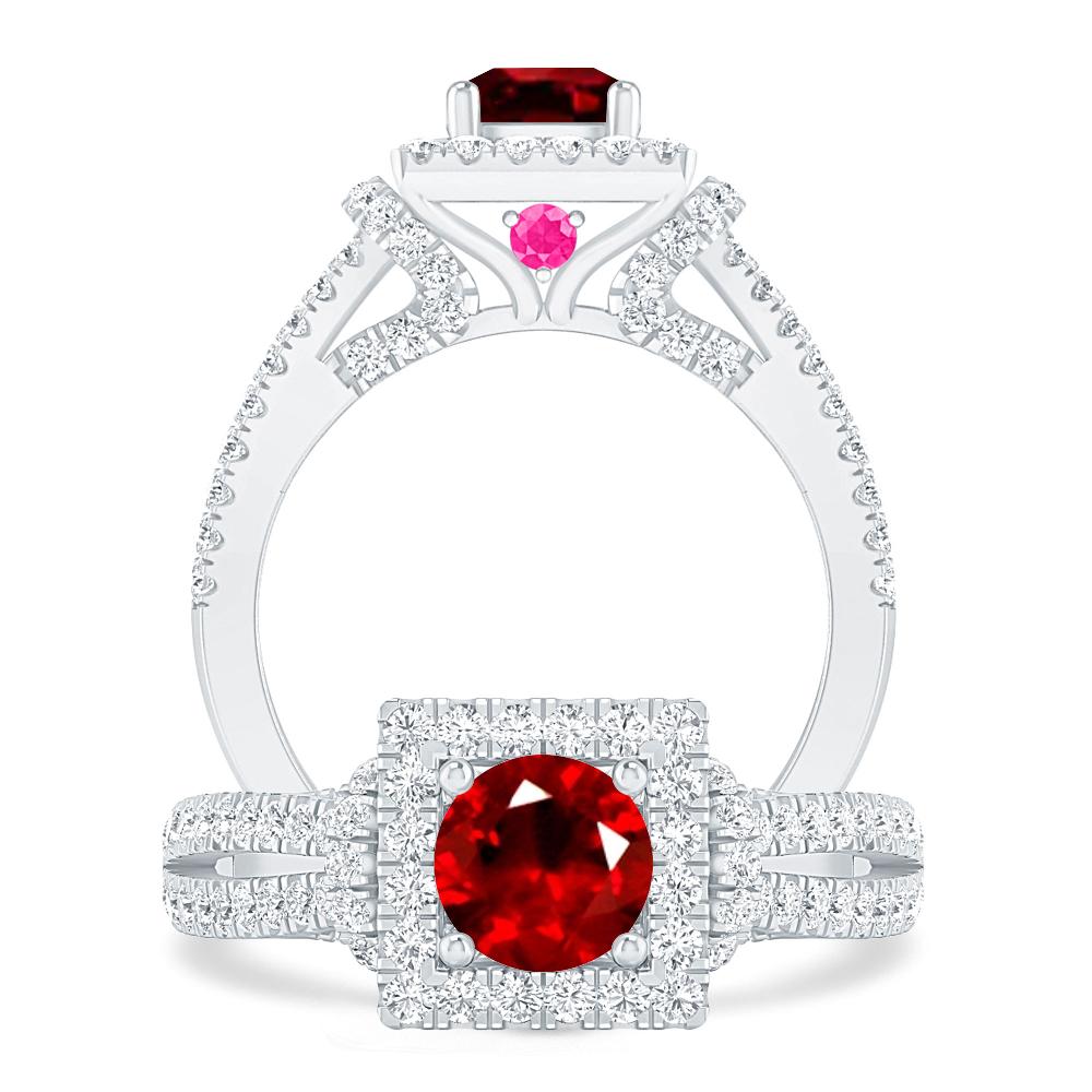 White Gold - Ruby