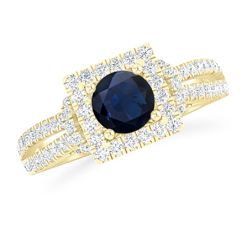 Yellow Gold - Sapphire