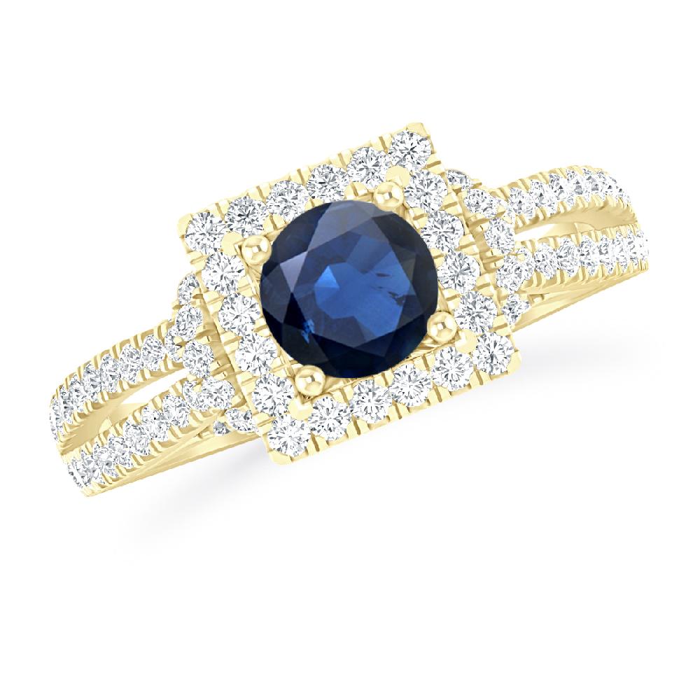 Yellow Gold - Sapphire