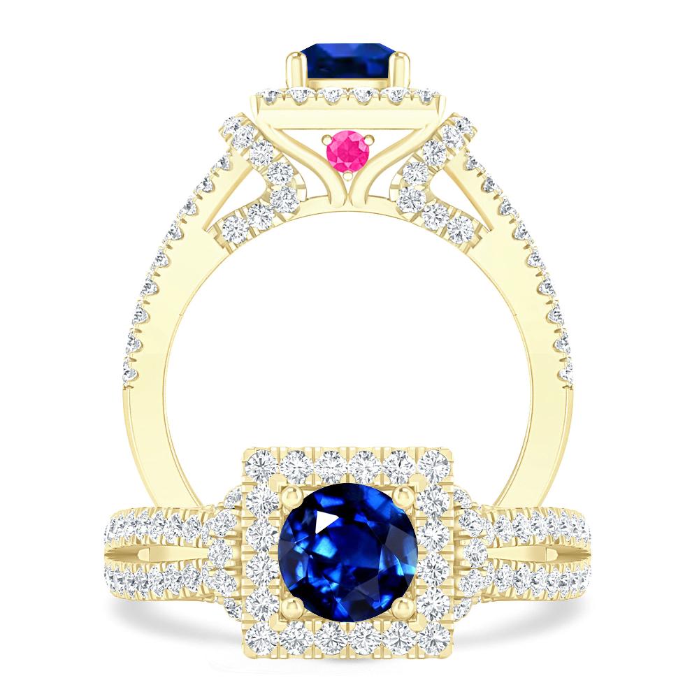 Yellow Gold - Sapphire