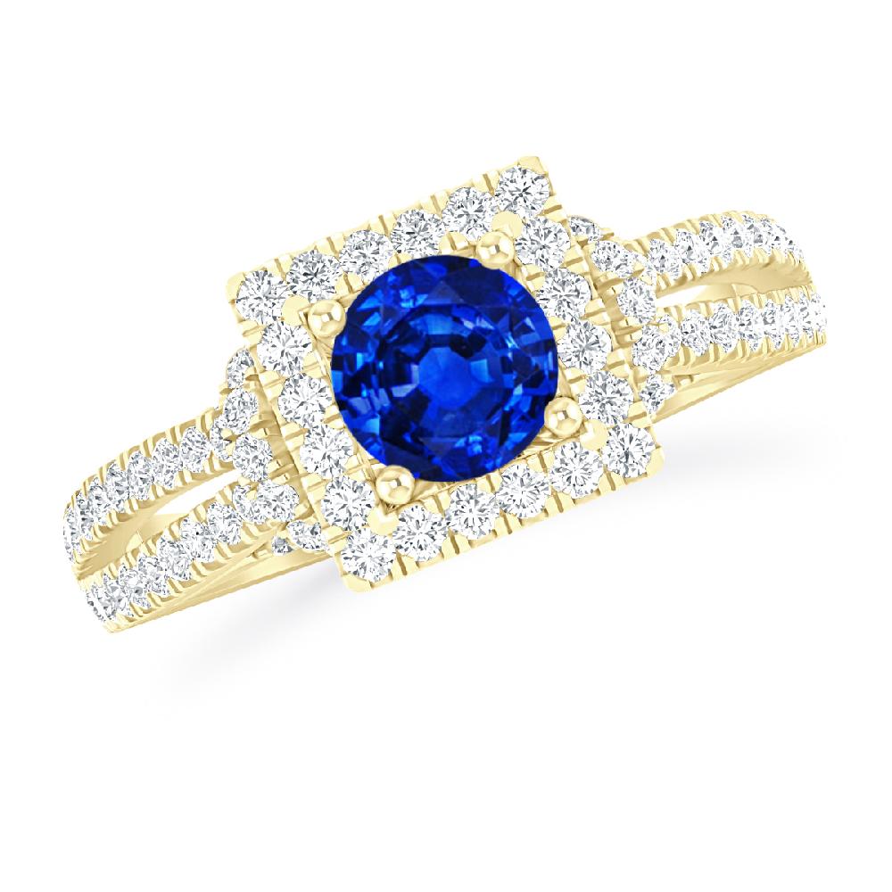 Yellow Gold - Sapphire