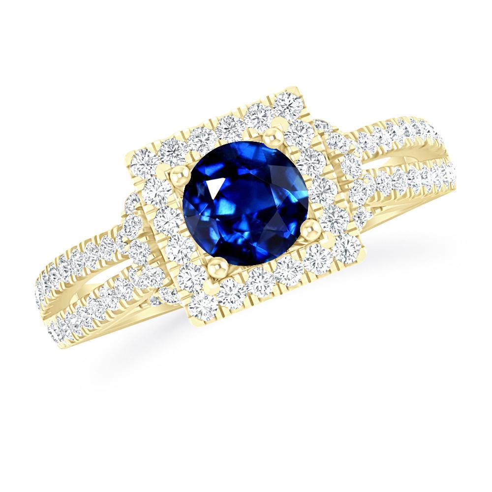 Yellow Gold - Sapphire