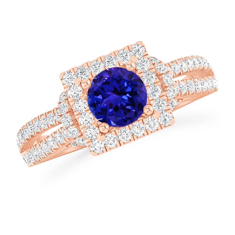 Rose Gold - Tanzanite