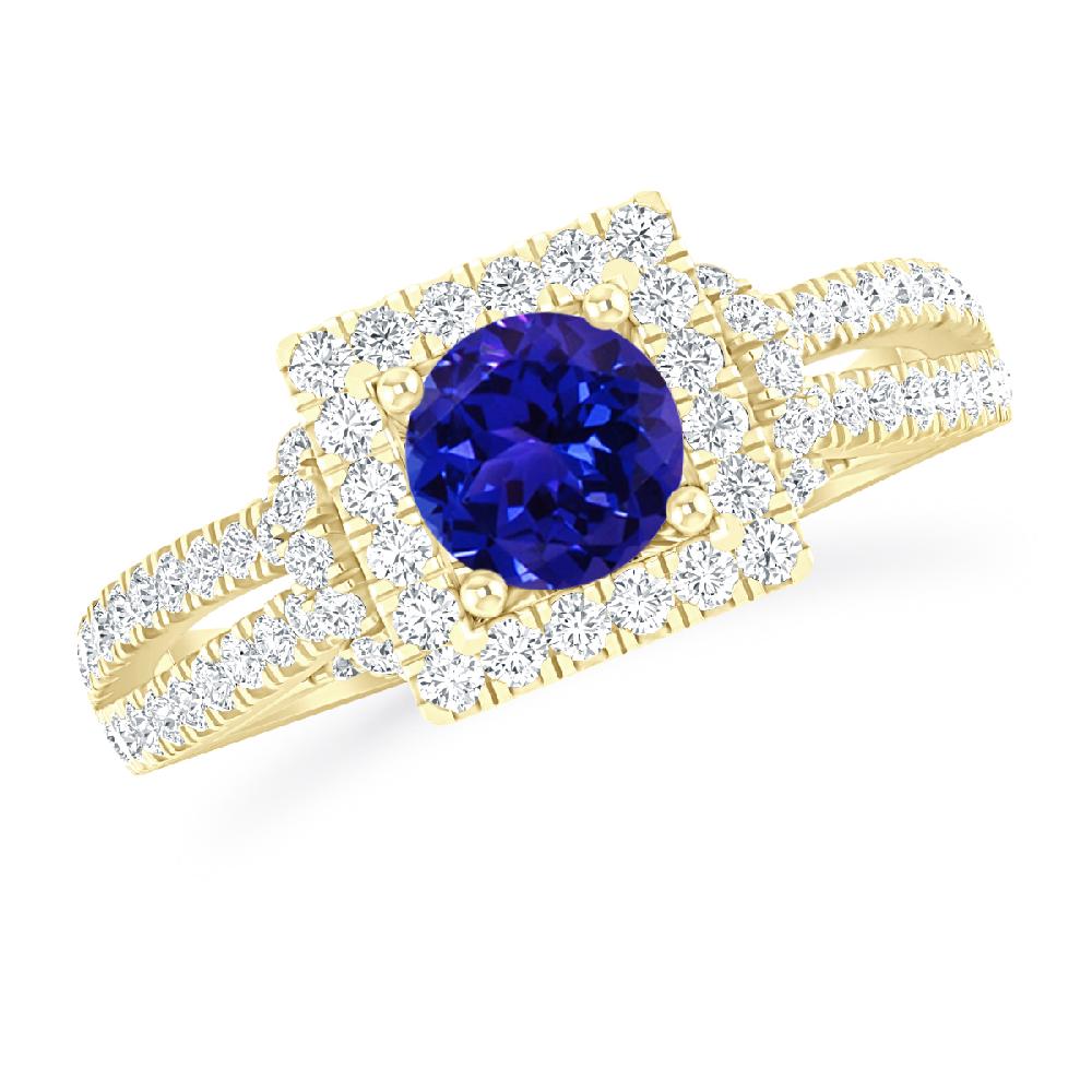 Yellow Gold - Tanzanite